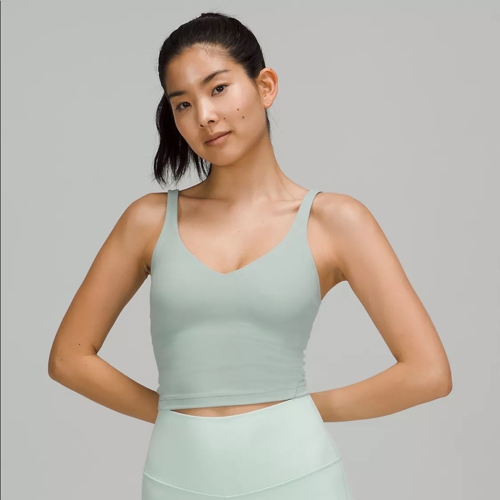 NWT Lululemon Align Tank Top sz 8 silver blue